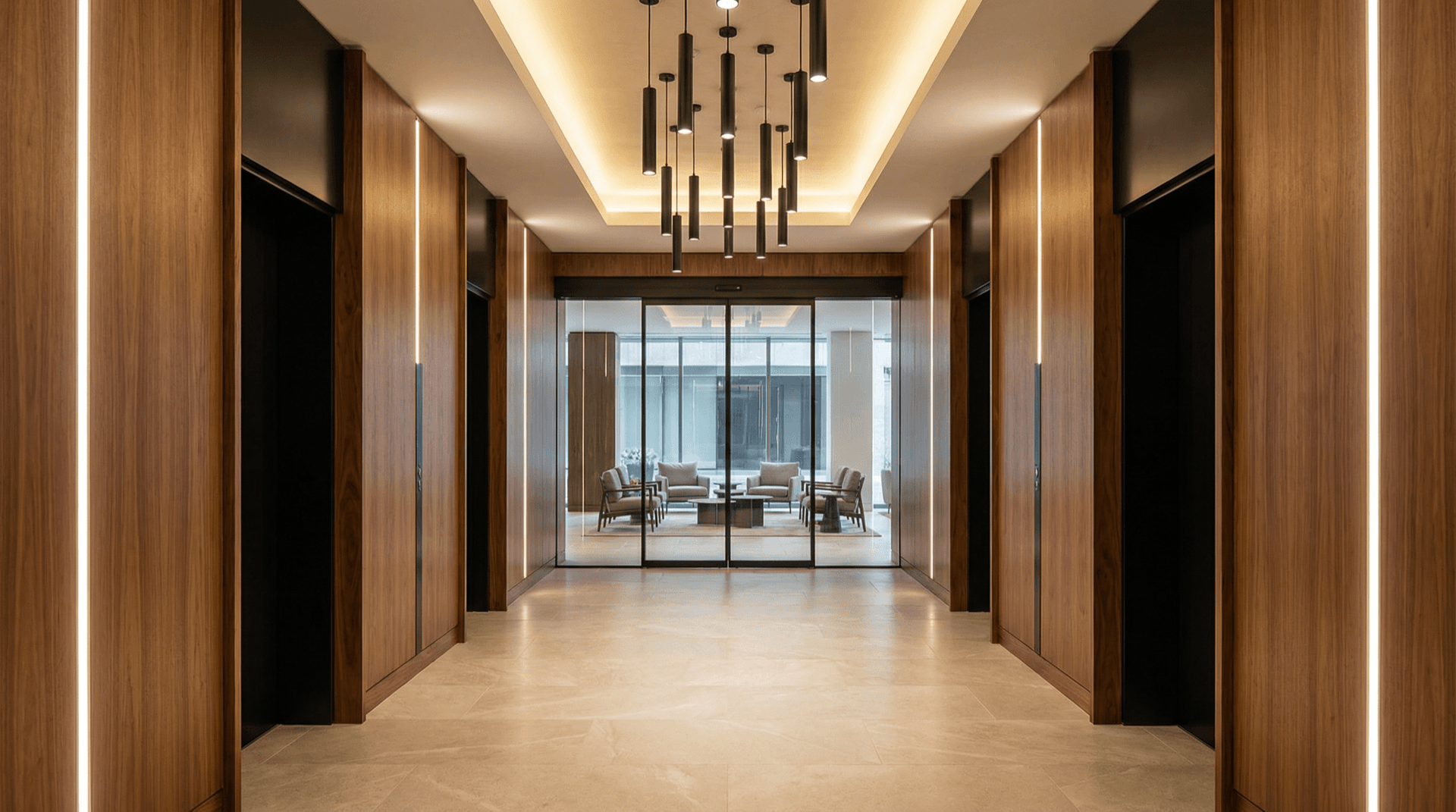 Contemporary space finished with TECTARA premium decorative film